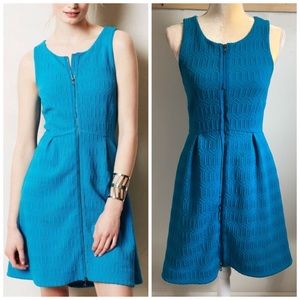 Anthropologie Leifsdottir quilted zipup dress